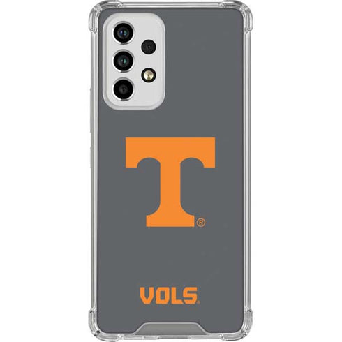 University of Tennessee-Knoxville T Logo Vols on Gray Galaxy A53 5G Clear Case