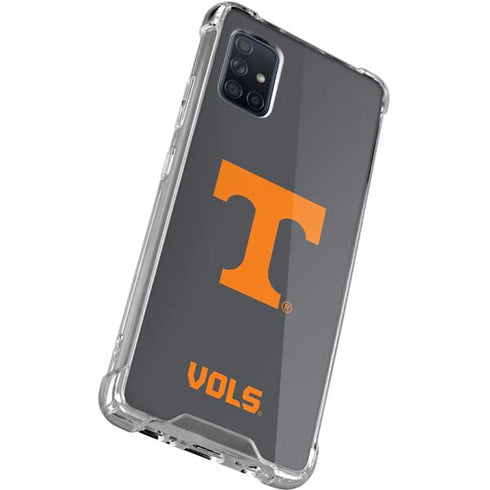 University of Tennessee-Knoxville T Logo Vols on Gray Galaxy A71 5G Clear Case