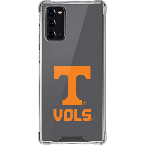 University of Tennessee-Knoxville T Logo Vols on Gray Galaxy Note20 5G Clear Case