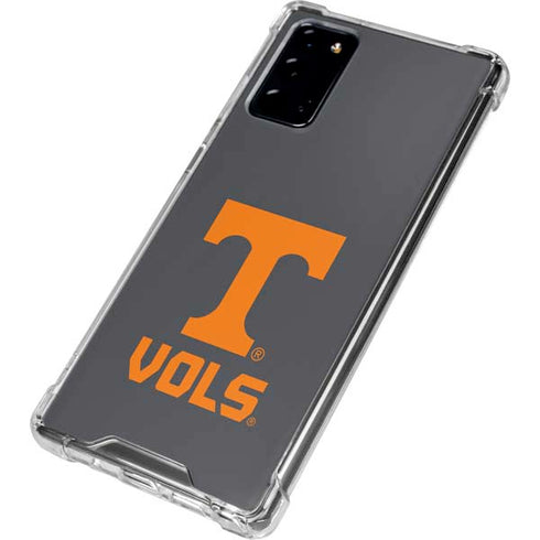 University of Tennessee-Knoxville T Logo Vols on Gray Galaxy Note20 5G Clear Case