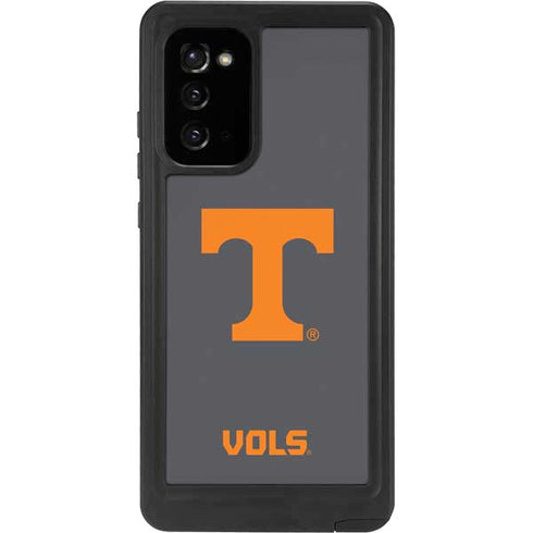 University of Tennessee-Knoxville T Logo Vols on Gray Galaxy Note20 5G Waterproof Case