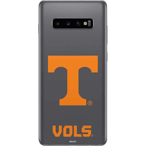 University of Tennessee-Knoxville T Logo Vols on Gray Galaxy S10 Plus Skin