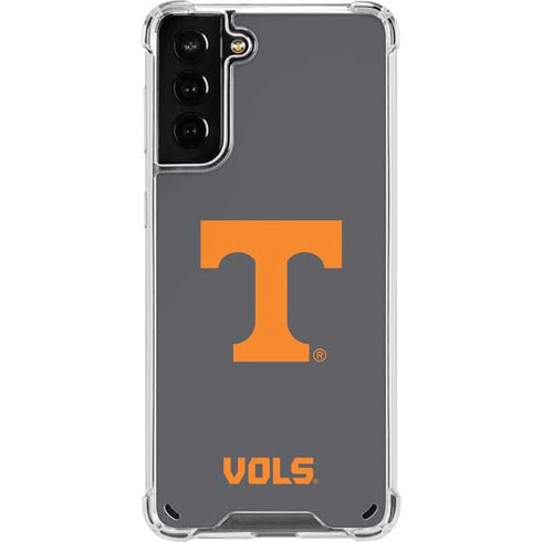 University of Tennessee-Knoxville T Logo Vols on Gray Galaxy S21 Plus 5G Clear Case