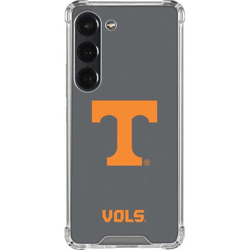 University of Tennessee-Knoxville T Logo Vols on Gray Galaxy S23 Clear Case