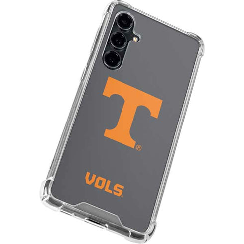 University of Tennessee-Knoxville T Logo Vols on Gray Galaxy S23 FE Clear Case