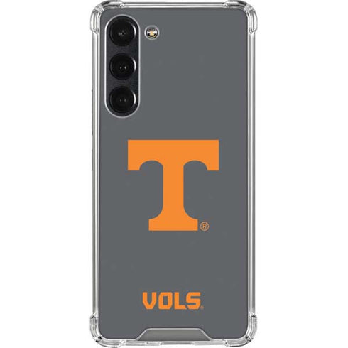 University of Tennessee-Knoxville T Logo Vols on Gray Galaxy S23 Plus Clear Case