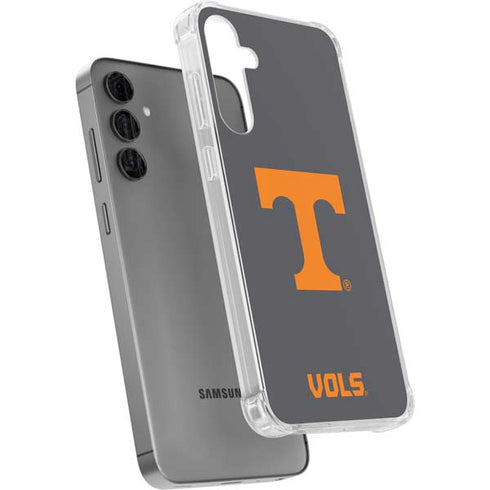 University of Tennessee-Knoxville T Logo Vols on Gray Galaxy S24 Plus Clear Case