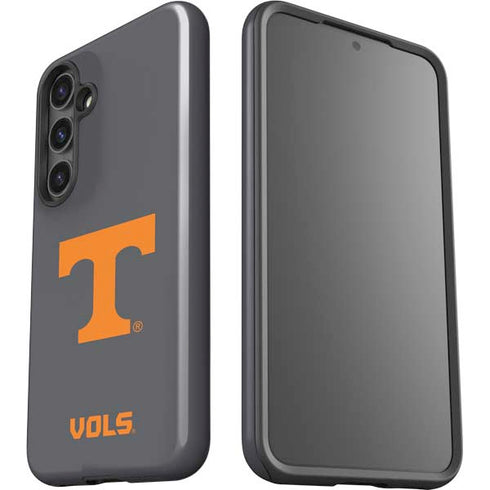 University of Tennessee-Knoxville T Logo Vols on Gray Galaxy S24 Plus Impact Case