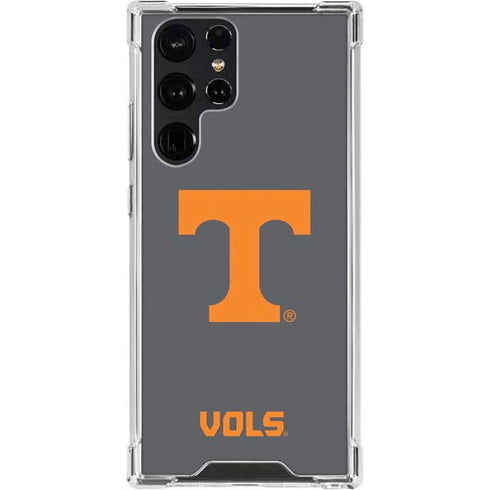 University of Tennessee-Knoxville T Logo Vols on Gray Galaxy S24 Ultra Clear Case