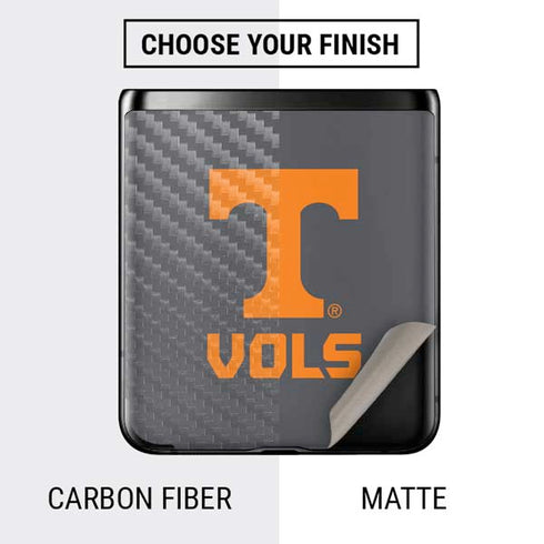 University of Tennessee-Knoxville T Logo Vols on Gray Galaxy Z Flip Skin