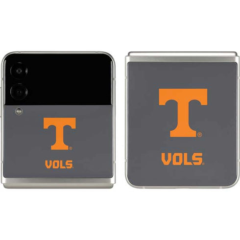 University of Tennessee-Knoxville T Logo Vols on Gray Galaxy Z Flip3 5G Skin