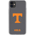 University of Tennessee-Knoxville T Logo Vols on Gray iPhone 11 Clear Case