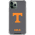 University of Tennessee-Knoxville T Logo Vols on Gray iPhone 11 Pro Max Clear Case