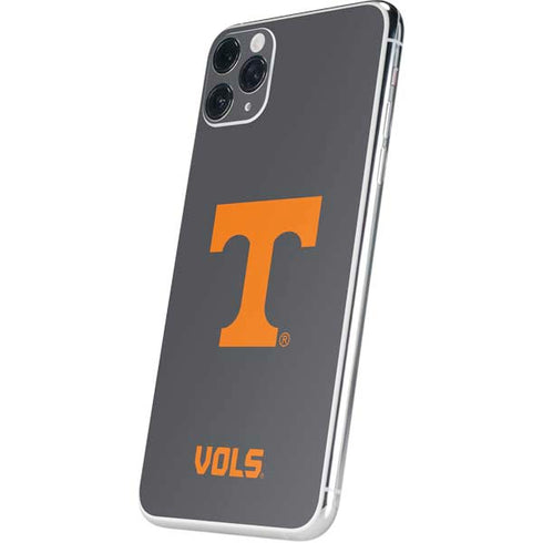 University of Tennessee-Knoxville T Logo Vols on Gray iPhone 11 Pro Max Skin