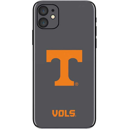 University of Tennessee-Knoxville T Logo Vols on Gray iPhone 11 Skin