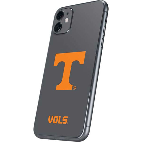 University of Tennessee-Knoxville T Logo Vols on Gray iPhone 11 Skin