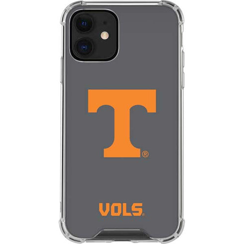 University of Tennessee-Knoxville T Logo Vols on Gray iPhone 12 Mini Clear Case