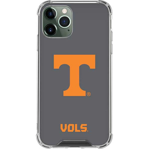 University of Tennessee-Knoxville T Logo Vols on Gray iPhone 12 Pro Max Clear Case