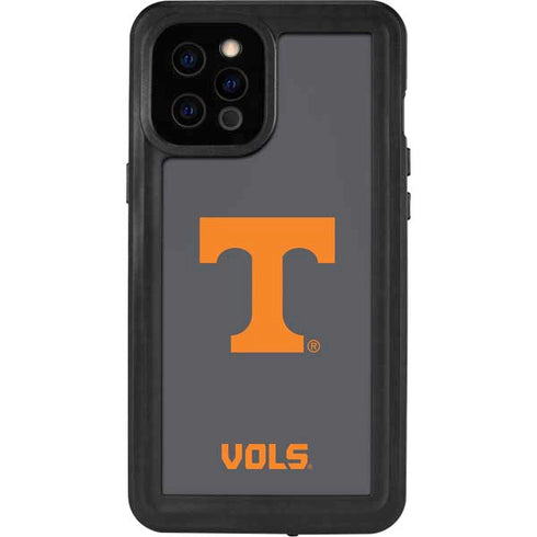 University of Tennessee-Knoxville T Logo Vols on Gray iPhone 12 Pro Max Waterproof Case