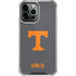 University of Tennessee-Knoxville T Logo Vols on Gray iPhone 13 Pro Max Clear Case