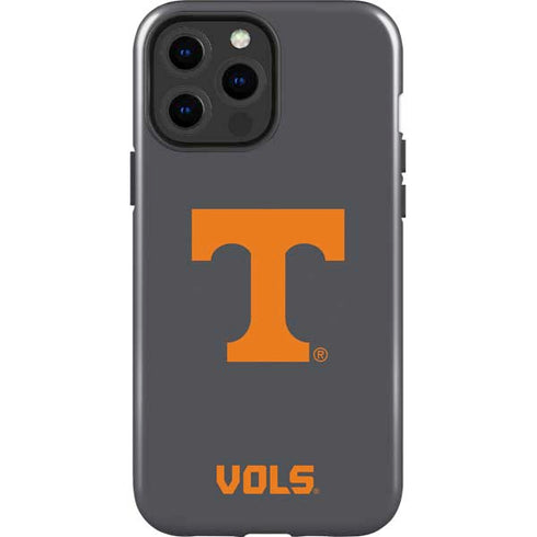 University of Tennessee-Knoxville T Logo Vols on Gray iPhone 15 Pro Max Impact Case