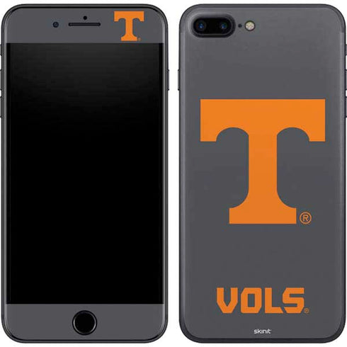 University of Tennessee-Knoxville T Logo Vols on Gray iPhone 8 Plus Skin