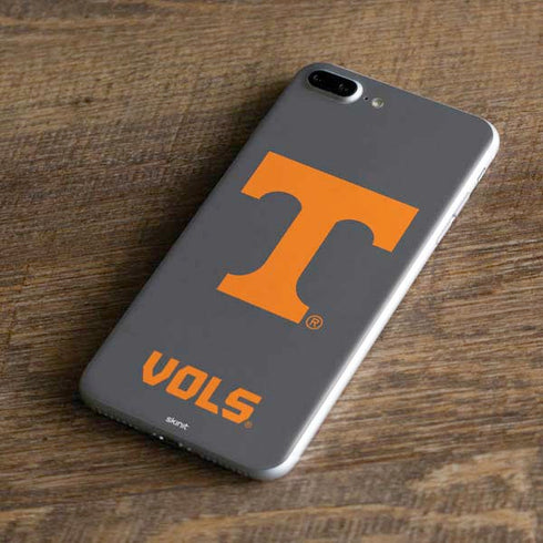 University of Tennessee-Knoxville T Logo Vols on Gray iPhone 8 Plus Skin