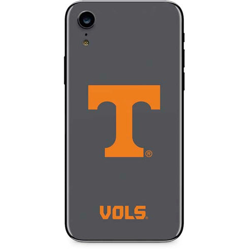 University of Tennessee-Knoxville T Logo Vols on Gray iPhone XR Skin
