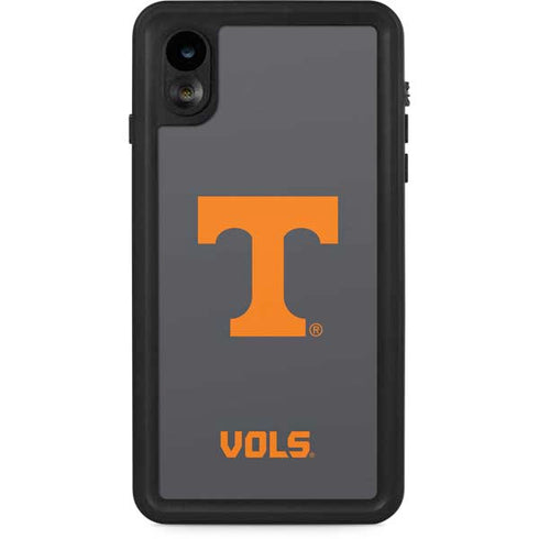 University of Tennessee-Knoxville T Logo Vols on Gray iPhone XR Waterproof Case