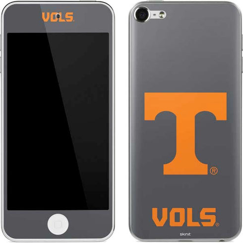 University of Tennessee-Knoxville T Logo Vols on Gray Apple iPod Skin