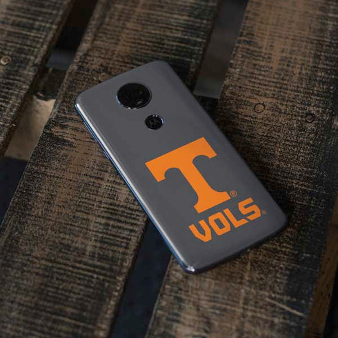 University of Tennessee-Knoxville T Logo Vols on Gray Moto E5 Plus Skin