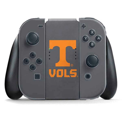 University of Tennessee-Knoxville T Logo Vols on Gray Nintendo Switch (2017-2021) Joy-Con Controller Skin