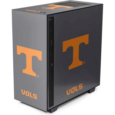 University of Tennessee-Knoxville T Logo Vols on Gray NZXT H510 Compact ATX Mid-Tower Case Skin