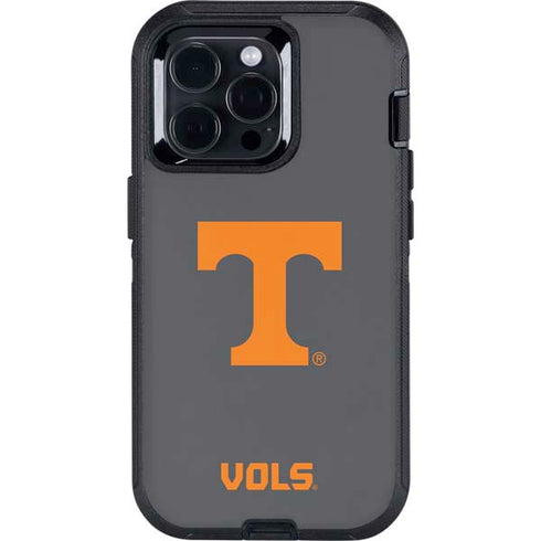 University of Tennessee-Knoxville T Logo Vols on Gray Otterbox Defender iPhone Skin