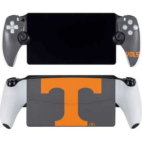 University of Tennessee-Knoxville T Logo Vols on Gray PlayStation Portal Remote Player Skin
