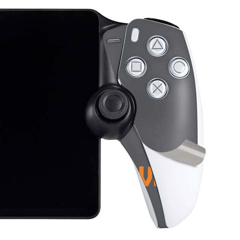 University of Tennessee-Knoxville T Logo Vols on Gray PlayStation Portal Remote Player Skin