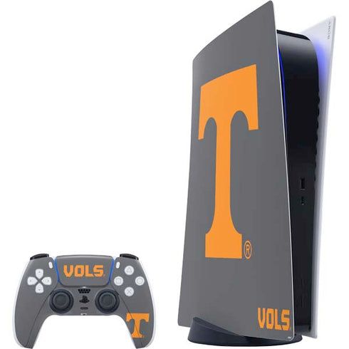University of Tennessee-Knoxville T Logo Vols on Gray PS5 Digital Edition Bundle Skin