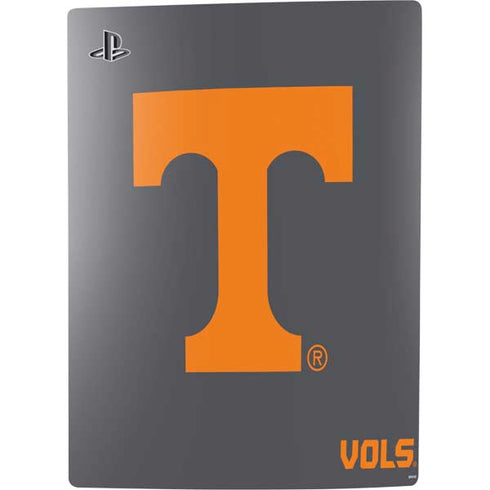 University of Tennessee-Knoxville T Logo Vols on Gray PS5 Digital Edition Console Skin