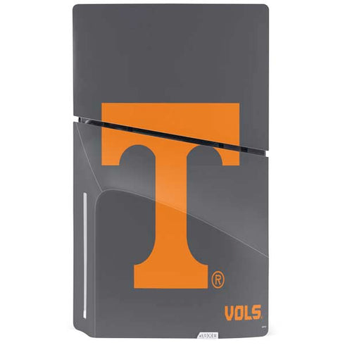 University of Tennessee-Knoxville T Logo Vols on Gray PS5 Slim Disk Bundle Skin