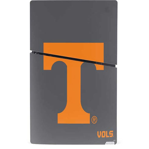 University of Tennessee-Knoxville T Logo Vols on Gray PS5 Slim Digital Edition Bundle Skin