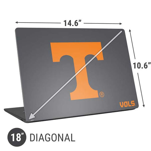 University of Tennessee-Knoxville T Logo Vols on Gray Universal Laptop 18in (14.6 x 10.6in) Skin
