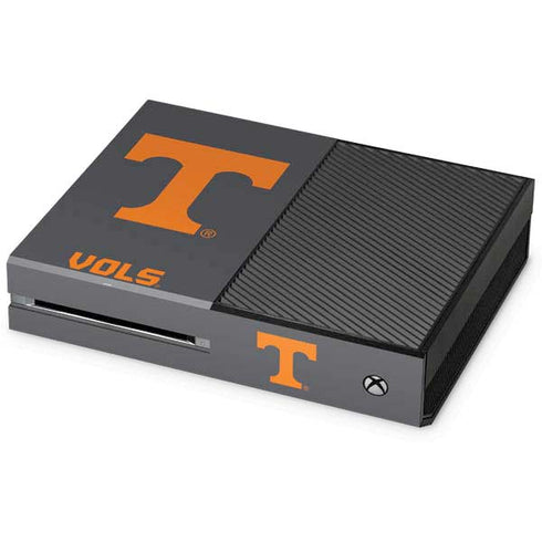 University of Tennessee-Knoxville T Logo Vols on Gray Xbox One Console Skin