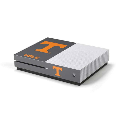 University of Tennessee-Knoxville T Logo Vols on Gray Xbox One S Console Skin