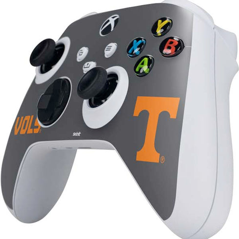 University of Tennessee-Knoxville T Logo Vols on Gray Xbox Series S Controller Skin