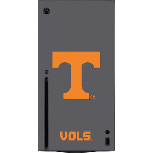 University of Tennessee-Knoxville T Logo Vols on Gray Xbox Series X Console Skin