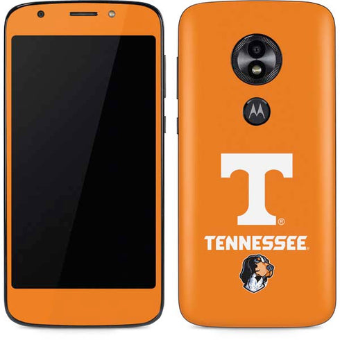 University of Tennessee-Knoxville T Logo on Orange Moto E5 Play Skin