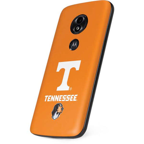 University of Tennessee-Knoxville T Logo on Orange Moto E5 Play Skin