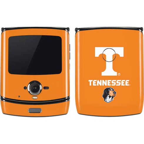 University of Tennessee-Knoxville T Logo on Orange Motorola RAZR Skin