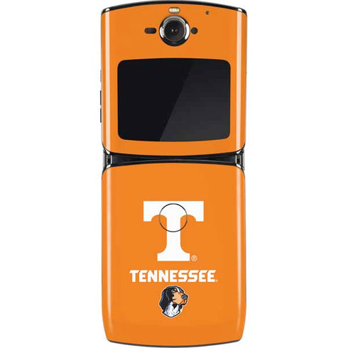 University of Tennessee-Knoxville T Logo on Orange Motorola RAZR Skin