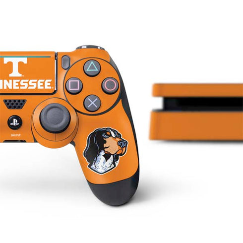 University of Tennessee-Knoxville T Logo on Orange PS4 Slim Bundle Skin